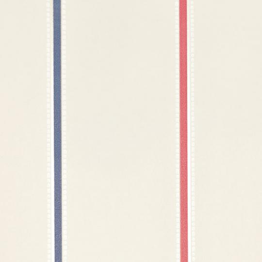 Бумажные обои PW78016.3 Tasie Stripe Cherry/Denim/Buttermilk Baker Lifestyle