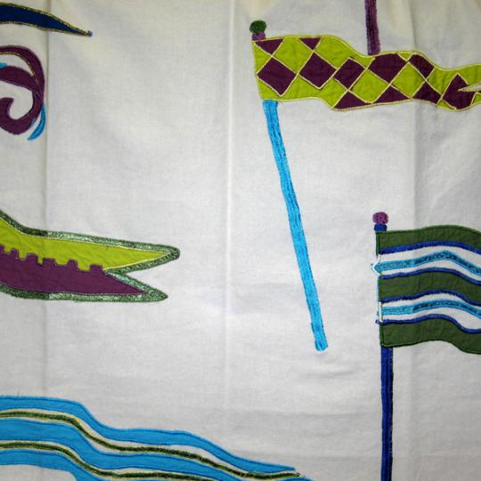 Flags Applique linen 080 Chivasso