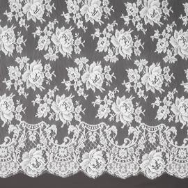 French Leavers Lace White 8256/02 James Hare Limited