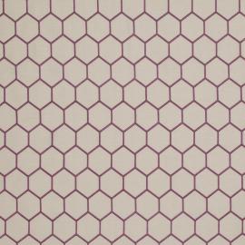 Honeycomb Marble Grey Purple 31567/04 James Hare Limited