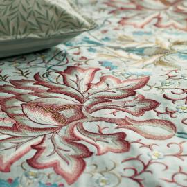 Artichoke Emb Bedspread Detail Morris and Co