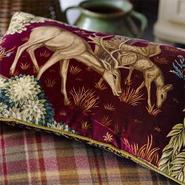 The Brook Velvet Fabric Cushion Detail DPS Morris and Co