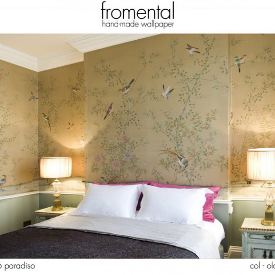 Текстильные обои C026 paradiso col old gold Fromental