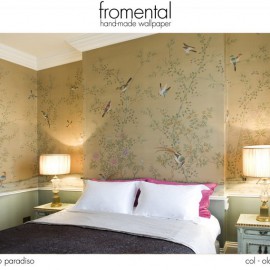 Текстильные обои C026 paradiso col old gold Fromental