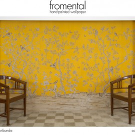 Текстильные обои C045 Floribunda sungold room Fromental